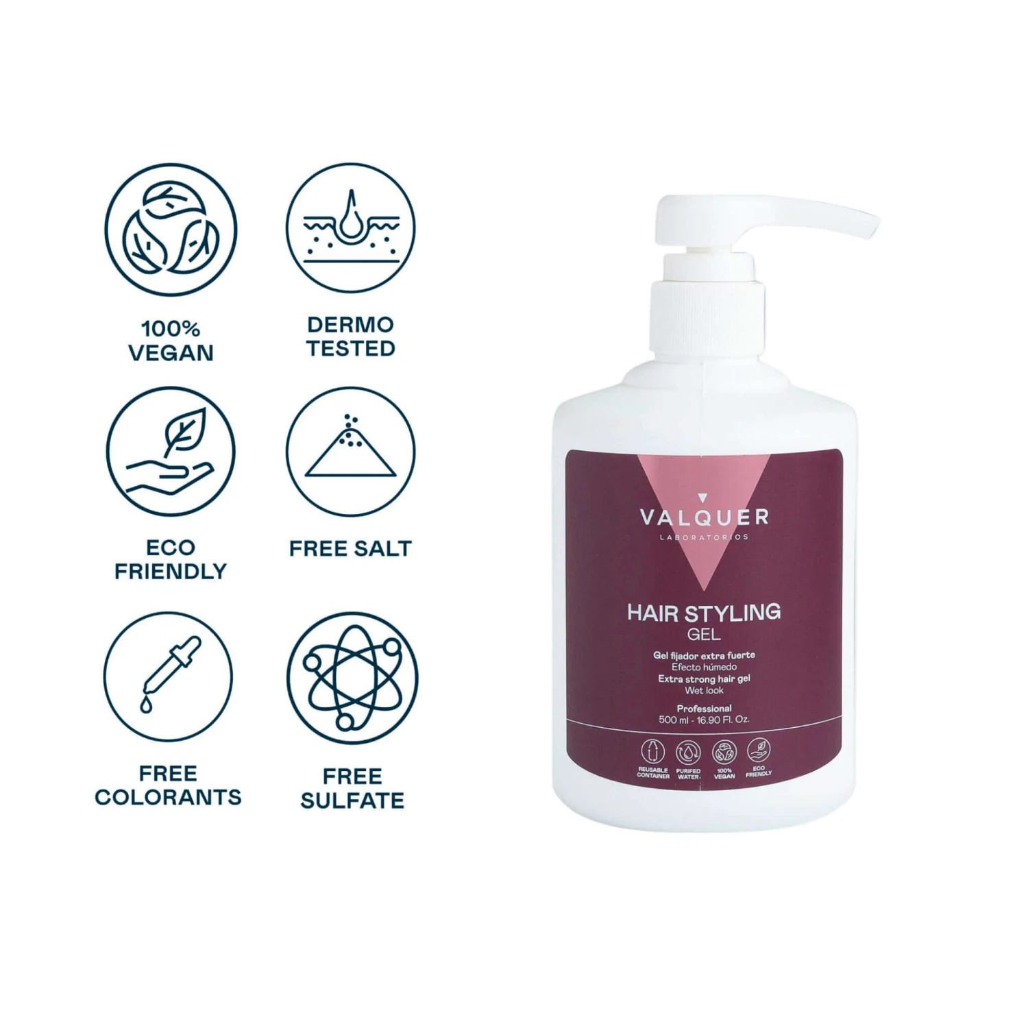 Gel Capilar Fijador Extrafuerte - 500 Ml - Imagen 2