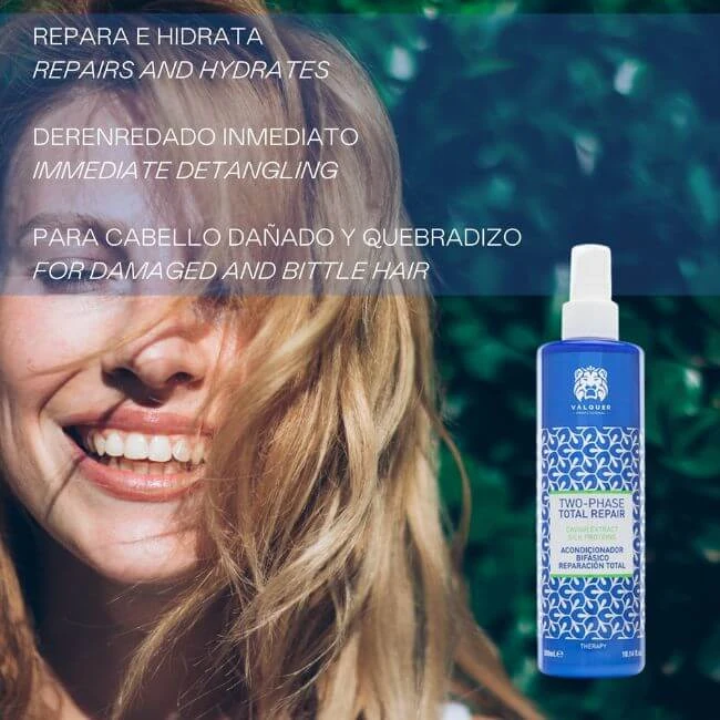Pack Total Repair Para Cabellos Dañados - Champú, Mascarilla Y Acondicionador Bifásico - Imagen 3